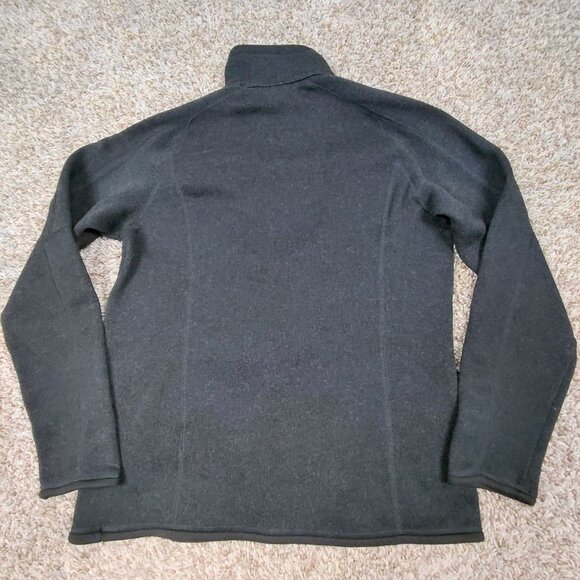 Patagonia 1/4 Zip Better Sweater Fleece Womens Large Dark Gray Outdoor Comfy - Picture 2 of 7